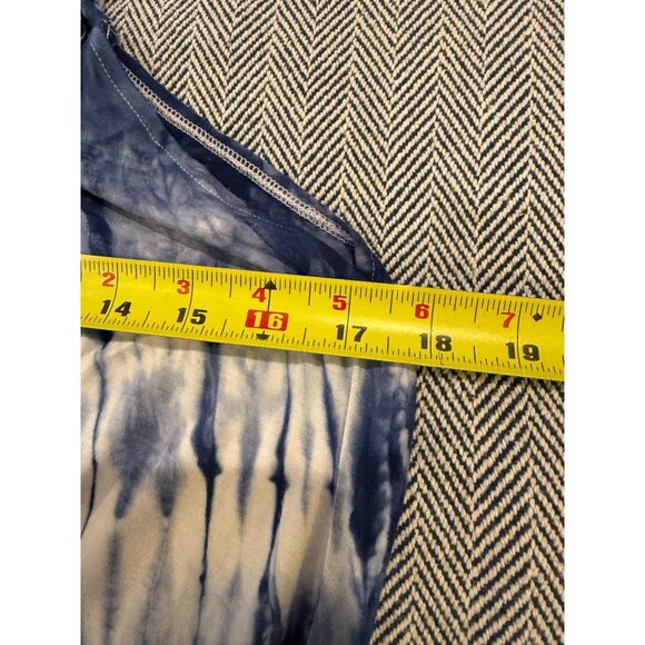 American Eagle Soft & Sexy Blue Tie-Dye Tank Top M Flowy Adjustable Straps - Picture 5 of 7